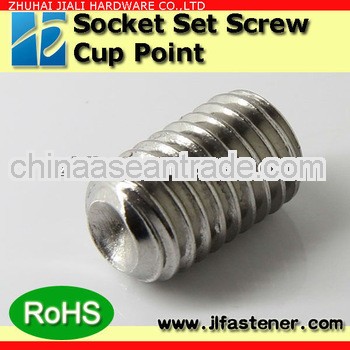 M12*20 A2-70 full thread stop screws with cup point