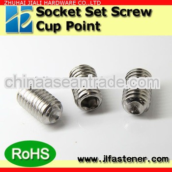 M3*16 A2-70 full thread headless screw with cup point