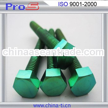 M8X60 Gr5 price for titanium green screws in bicycle