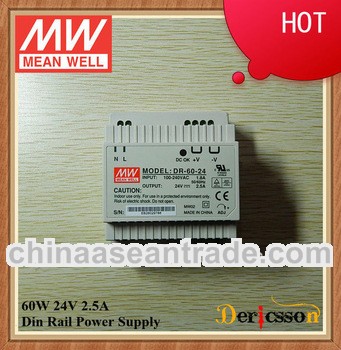 MEAN WELL 60W 24V Single Output Industrial DIN Rail Power Supply DR-60-24