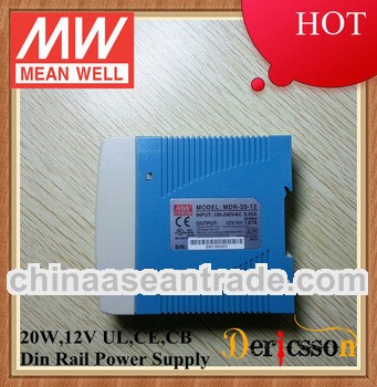 MEAN WELL TS35 TS7.5 TS15 Din Rail Power Supply 20W 12V ul MDR-20-12