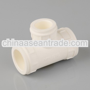 MG PPR Fitting Plastic Reducing Tee White&Green