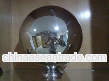 MIRROR STEEL HOLLOW BALL WITH BASE