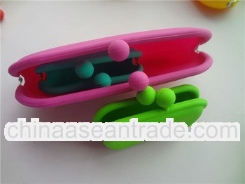 MIni Silicone Purse Wallet.Silicone rubber pen box