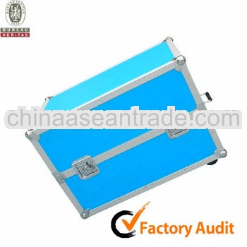 MLD-FC133 Professional Aluminum Rolling Blue Road Airport Carrying Trolley Luggage Box