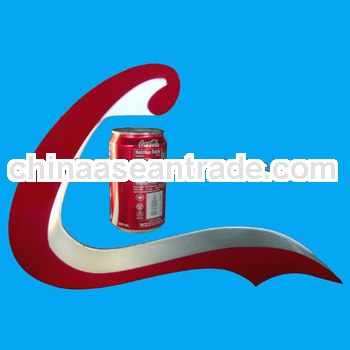 Magnetic levitation advertising display stand for beverage display W-7015