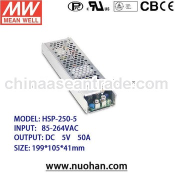 Meanwell 250W Single Output with PFC Function switching power supply 5v