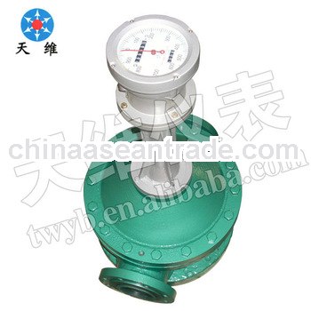 Mechanical/digital positive displacement hot furnace oil flow meter