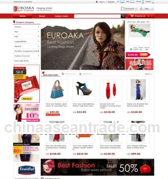 Merchandise website design, online selling websites for sale