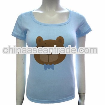 Mesh Fabric embossed high top woman t shirt