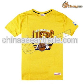 Mesh Fabric imprint blue guangdong sports tshirt