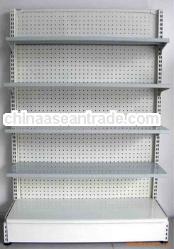 Metal Pegboard Shelving/Supermarket Gondola Shelf