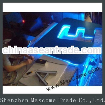 Metal backlit electronics letter sign