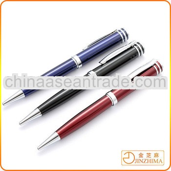 Metal ball pen with twist action