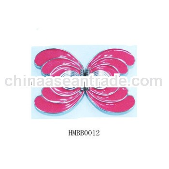 Metal shaped butterfly belt buckle