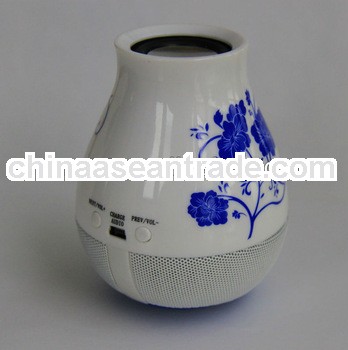 Mini new product pottery bluetooth speakers with mic