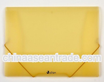 Model JY-1048 PP A4 plastic file document bag with elastic band closure