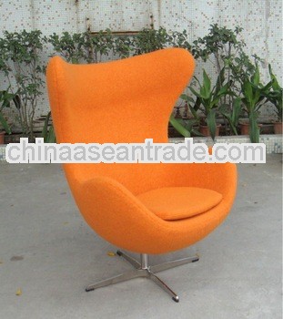 Modern Fiberglass Swiviling Leisure Egg Chair-Classic Designer Furniture Producer In