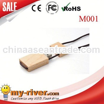 Most Popular custom logo wooden usb with Logo Printing