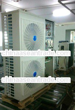 Multifunction air to water heat pump, air heating system for hot life water and room heating and coo