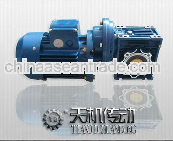 NMRV050 ratio 1:15 worm gearbox with brake motor