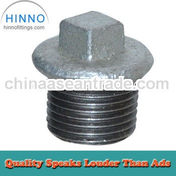 NPT standard threaded malleable iron pipe end cap