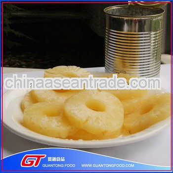 Natural instand food canned pineapple sliced/ ring in syrup