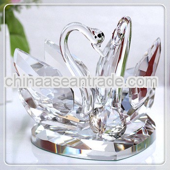 New Arriaval Clear Crystal Swan with Diamond for Valentine's Gifts