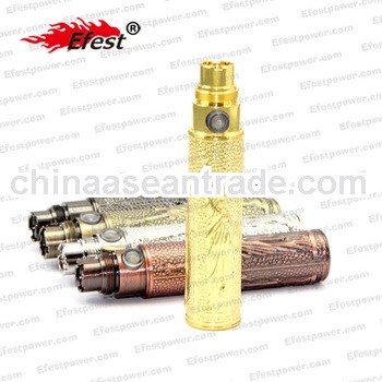 New Arrival e-sigaret battery EGO anaglyph design Battery 650MAH electronic cigarette the statue of 