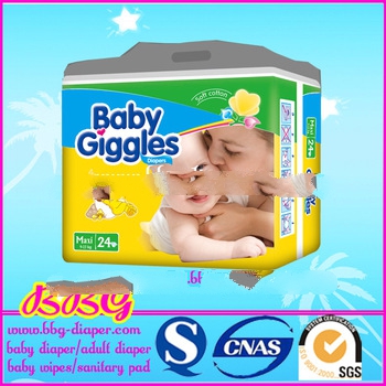 New!!! Guangzhou Printed Disposable Baby Diapers in Packs