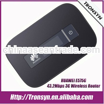 New Original 100% Unlock HSPA+ 43.2Mbps HUAWEI E5756,3G WiFi Router,3G Mobile WiFi Hotspot,3G Router