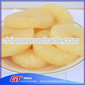 New crop hot selling canned pineapple sliced/ ring in syrup