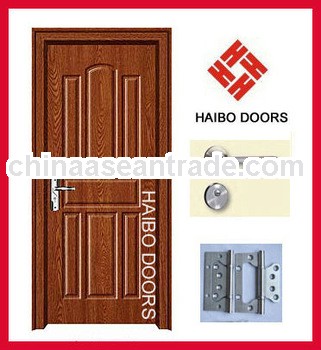 New design MDF PVC coated wooden doors for home (HB-004)