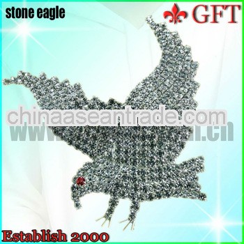 New design eagle military badge with rhinestone