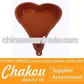 New design leaf-shape silicone cake mould for Christmas