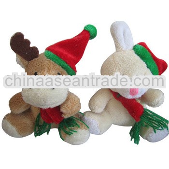 New design lovely christmas animated plush toys