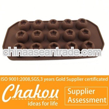 New design rose-shape silicone cake mould for Christmas