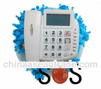 New features 2013 electronic sos emergency dailing telephone and fixed phone with sim card slot