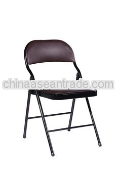 New powder coated black folding furniture chair