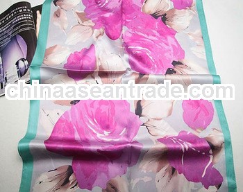 Newest arrival long silk antiwrinkle scarf