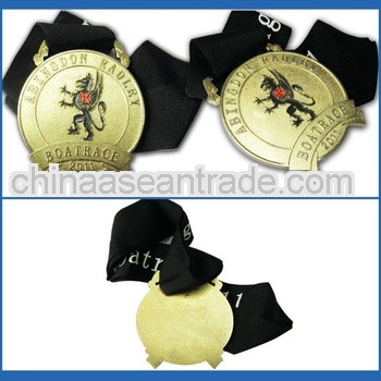 Newest customized souvenir metals medal with ribbon