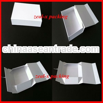 Nice design collapsible packing box in white color