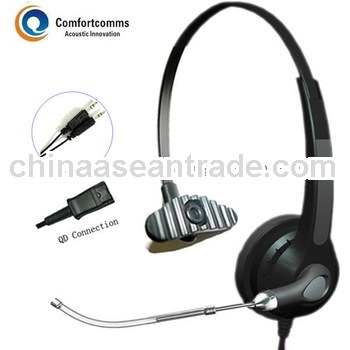 Noise-canceling 3.5mm call center headset for busy office HSM-900TPQDJ3.5D