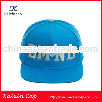 OEM snapback hat & cap with custom embroidery applique logo /leather back strap /woven tag (High