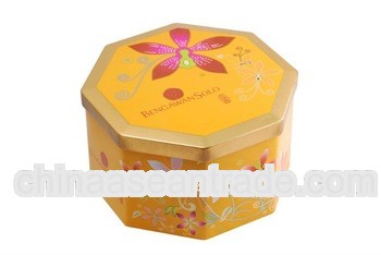 Octangle cookie tin box packaging
