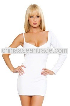 One-shoulder Sweetheart Neckline Decorated With Flowers Party Dress