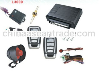 One way car alarm system with window closer output&ultrasonic sensor output suit for Russia mark
