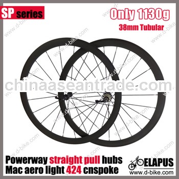 Only 1130g/pair! 38mm tubular 700c full carbon bicycle road wheel