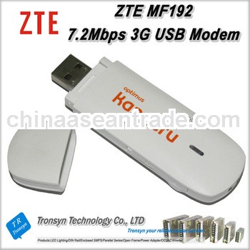 Original Unlock HSDPA 7.2Mbps ZTE 3G USB Dongle And ZTE MF192 3G USB Modem