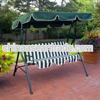 Outdoor Patio Swing Chair with Canopy for 3 persons